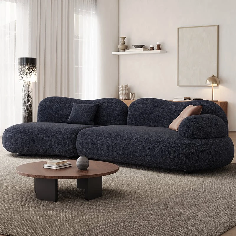 Ink grey cloud sofa, front view